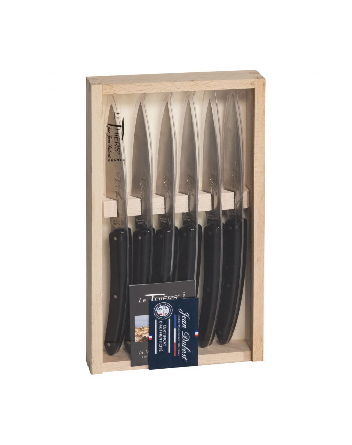 Jean Dubost Laguiole 6 pcs. Knife Set, Acrylic Black główny