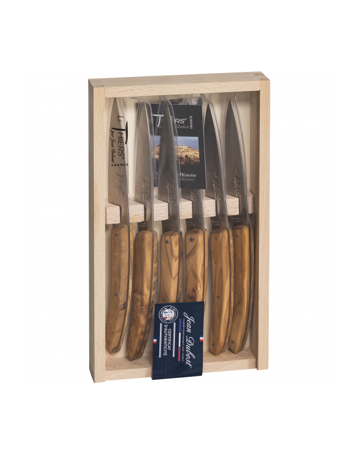 Jean Dubost Laguiole 6 pcs. Knife Set, Olive Wood główny