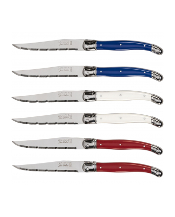 Jean Dubost Laguiole 6 pcs. Knife Set, Mixed Colours