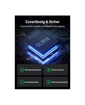 UGREEN USB-C to 7-Port USB-A 3.0 Hub DC 12V (wersja europejska)