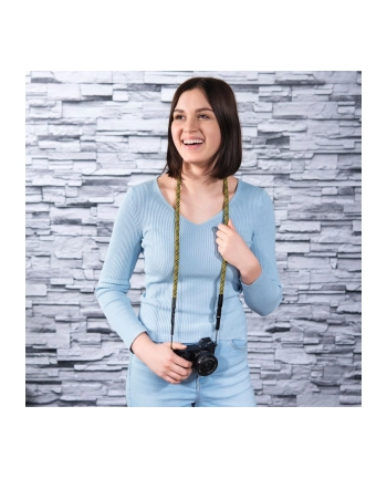 Hama Camera Strap Braid 120 Kolor: CZARNY/yellow