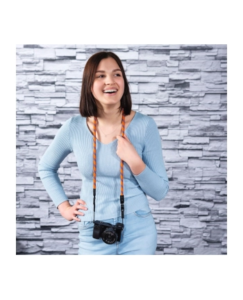 Hama Camera Strap Braid 120 orange/blue