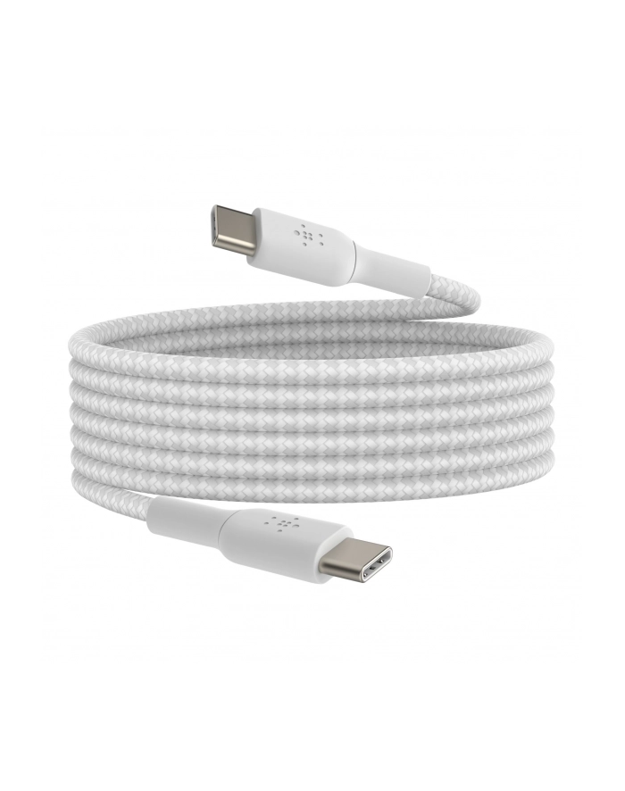 Belkin BOOST CHARGE braided Cab. USB-C/USB-C 2m Kolor: BIAŁYCAB004bt2MWH główny