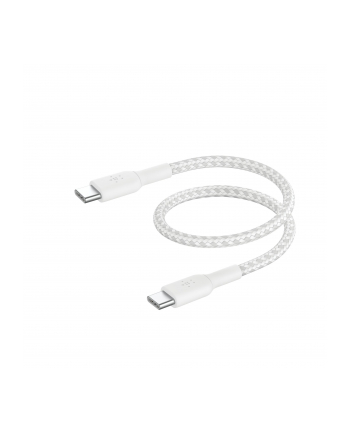 Belkin BOOST CHARGE braided Cab. USB-C/USB-C 15cm wh.CAB004BT0MWM