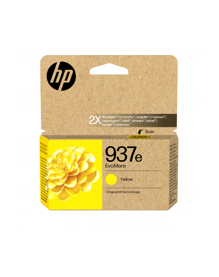 hewlett packard HP EvoMore 4S6W8NE ink cartridge yellow No. 937e główny