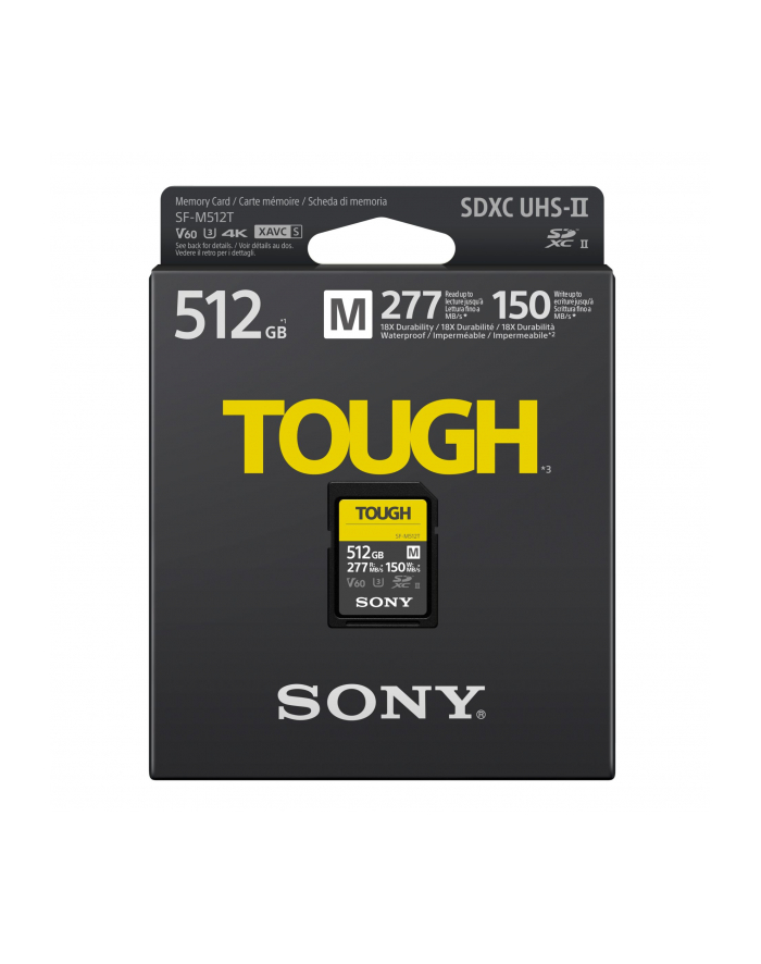 Sony SDXC M Tough series   512GB UHS-II Class 10 U3 V60 główny