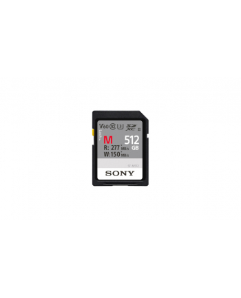 Sony SDXC M series         512GB UHS-II Class 10 U3 V60