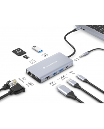 Conceptronic DONN20G 10-in-1 Docking Station