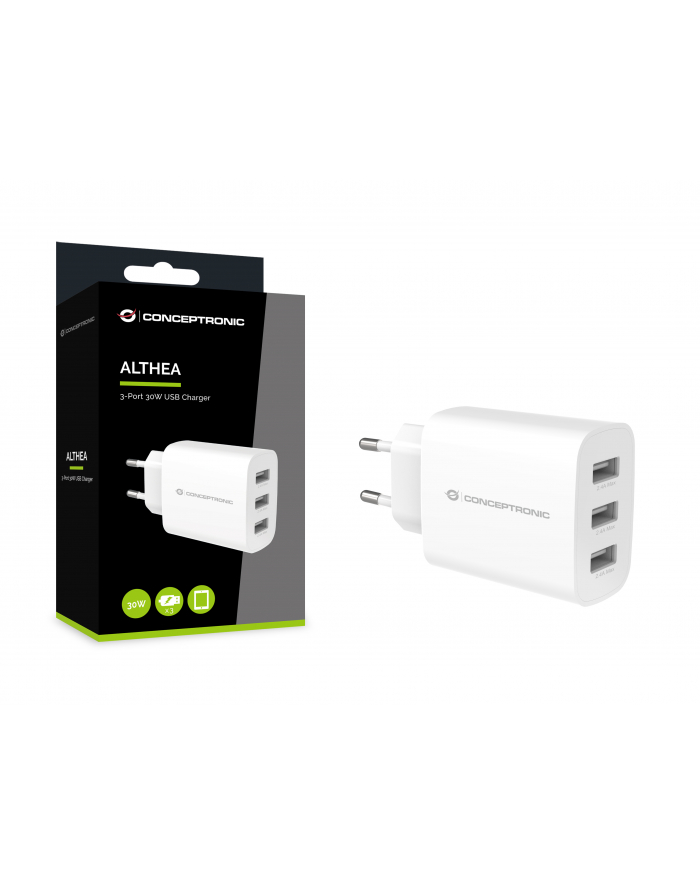 Conceptronic ALTHEA13W 3-Port 30W USB-Charger główny