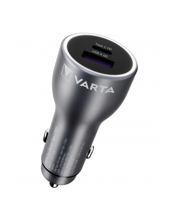 Varta Car Charger 45 Watt Output 1xUSB A / 1xUSB-C PD 57933101111