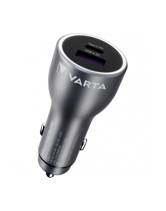 Varta Car Charger 45 Watt Output 1xUSB A / 1xUSB-C PD 57933101111 główny