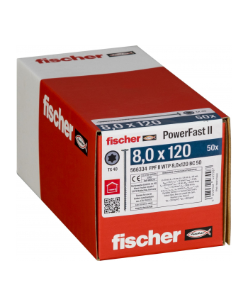 Fischer PowerFast II 8,0x120 TK TX TG blvz 50