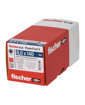 Fischer PowerFast II 8,0x140 TK TX TG blvz 50