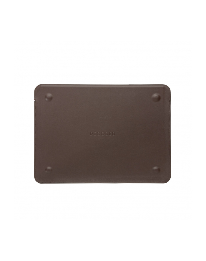 Decoded Leather Frame Sleeve for Macbook 16 inch Chocolate Brown główny