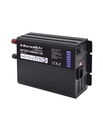 qoltec Inteligentna ładowarka Monolith do akumulatorów LiFePO4 AGM GEL  SLA | 10A | 24V