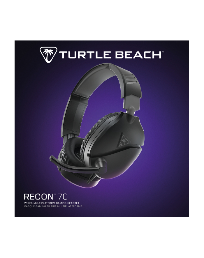 Turtle Beach Recon 70 PC Over-Ear Stereo Headset, czarny główny