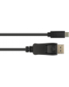 GOOD CONNECTIONS  KABEL ADAPTEROWY - WTYCZKA USB-C DO DISPLAYPORT 1.2 / DP 1.2 WTYCZKA - 4K / UHD @60HZ - MIEDZIANA - 5 M - CZARNY GC-M0108  () - nr 5