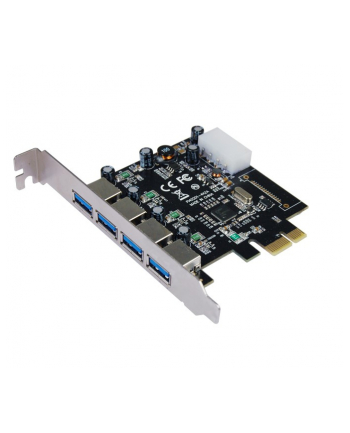 LONGSHINE  USB 3.0 CARD PCIE 4*ZEWNĘTRZNY Z KABLEM SATA POWER RETAIL - SERIAL ATA - SATA, LCS-6380-4  ()