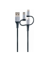 Schwaiger USB-A - USB-C + microUSB Lightning 1.5 m Czarny (LKU100533) - nr 5