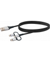 Schwaiger USB-A - USB-C + microUSB Lightning 1.5 m Czarny (LKU100533) - nr 7