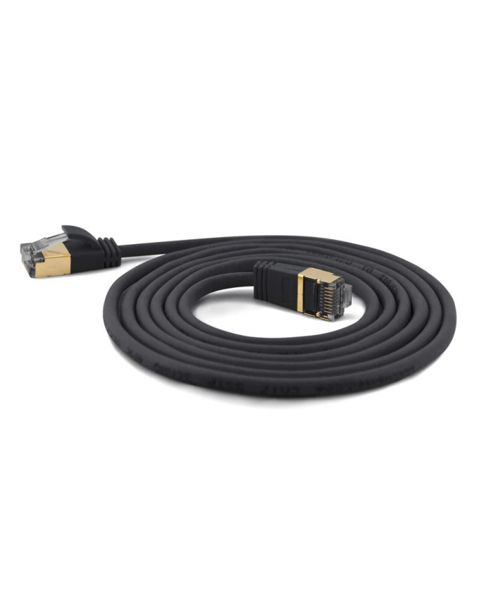 Wantec Extra Thin Cat.7 Raw Cable SSTP Patch Cable - 10 m -Cat.7 Raw Cable - S / FTP (S-STP) - RJ-45 - RJ-45 - Black (7207) główny