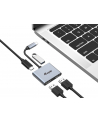 Equip Stacja/replikator Dock USB-C->2xHDMI,USB 3.0,100WPD 4K30Hz 0.15m si (133484) - nr 16