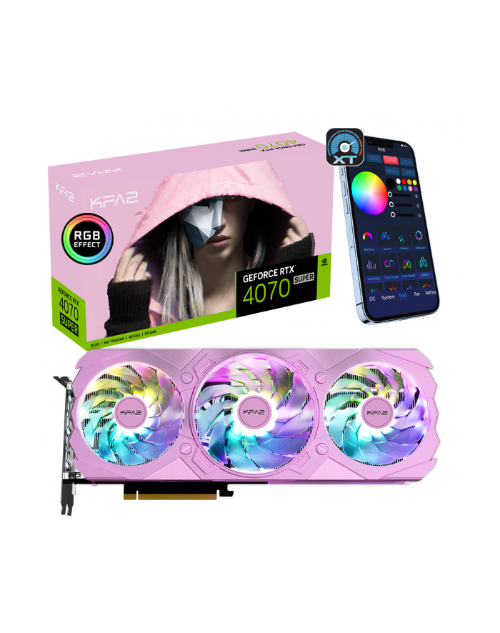 KFA2 RTX4070 Super EX GAMER Pink 12GB GDDR6X   (47SOM7MD7LKK) główny