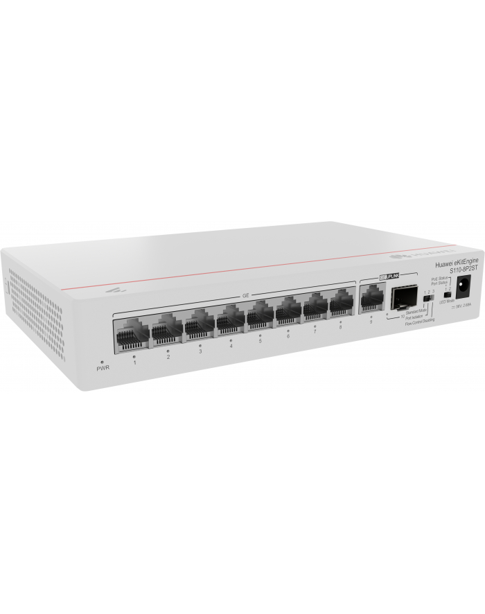 HUAWEI S110-8P2St (810/100/1000Base-T Ports Poe+ 1Ge Sfp Port 110/100/1000Base-T Ac Power Adapter) (98012269) główny