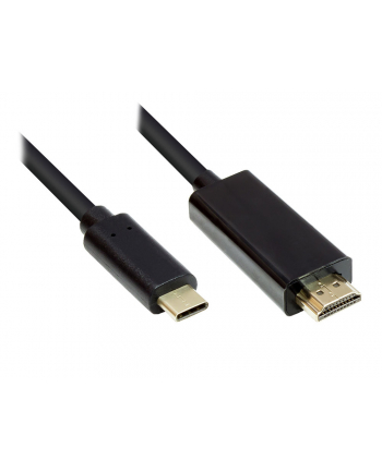 Good Connections Adaptera - Wtyczka Usb-C Do Wtyczki Hdmi 2.0-4K / Uhd @60Hz Miedziany 2 M Czarny