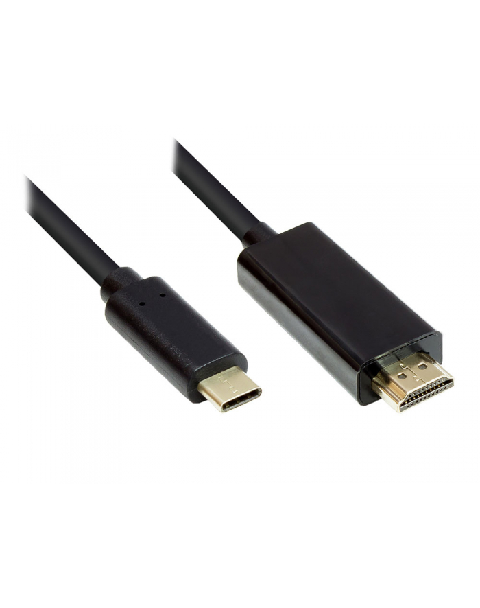 Good Connections Adaptera - Wtyczka Usb-C Do Wtyczki Hdmi 2.0-4K / Uhd @60Hz Miedziany 2 M Czarny główny