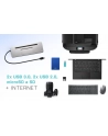 Stacja dokująca USB-C Metal Ergonomic 4K 3x Display Docking Station Power Delivery 85 W + i-tec Universal Charger 100 W - nr 42