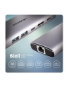 axagon Hub HMC-6G2L 2xUSB-A HDMI4K 1x USB-C PD100W USB-C LAN - nr 28