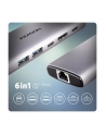 axagon Hub HMC-6G2L 2xUSB-A HDMI4K 1x USB-C PD100W USB-C LAN - nr 4