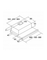 CATA | Kaptur | TF 2003 Duralum 600 | Klasa efektywności energetycznej C | Teleskopowy | Szerokość 60 cm | 390 m3/h | Sterowanie mechaniczne | Stal nierdzewna | LED - nr 8