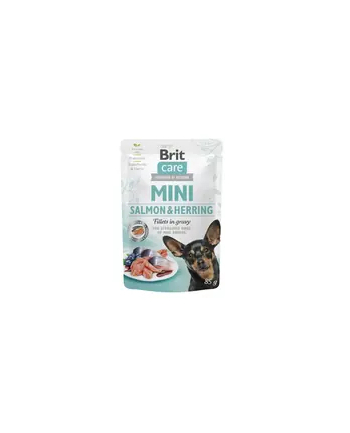 BRIT Care Mini Salmon'amp;Herring Sterilised - mokra karma dla psa - 85 g
