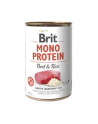 BRIT Mono Pczerwonyein Beef'amp;Rice - mokra karma z wołowiną i ryżem dla psów dorosłych - 400 g - nr 1