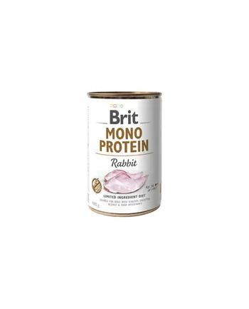 Brit Mono Pczerwonyein Rabbit - karma mokra dla psa - 400g