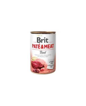 Karma BRIT PATÉ 'amp; MEAT-  Włowina - mokra karma dla psa 400g