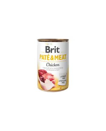 Karma BRIT PATÉ 'amp; MEAT z kurczakiem -mokra dla psa 400g