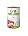 Karma BRIT PATÉ 'amp; MEAT z kaczką - mokra karma dla psa 400g - nr 1