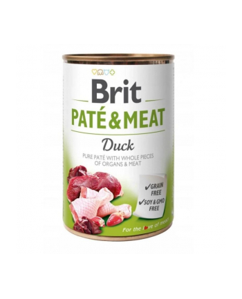 Karma BRIT PATÉ 'amp; MEAT z kaczką - mokra karma dla psa 400g