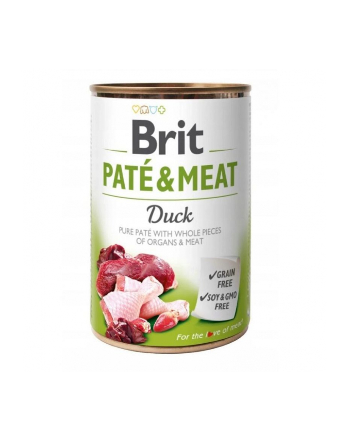 Karma BRIT PATÉ 'amp; MEAT z kaczką - mokra karma dla psa 400g główny