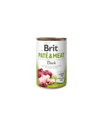 Karma BRIT PATÉ 'amp; MEAT z kaczką - mokra karma dla psa 400g