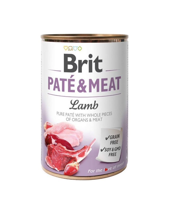 Karma BRIT PATÉ 'amp; MEAT z jagnięciną - mokra karma dla psa 400g główny