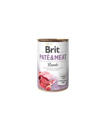 Karma BRIT PATÉ 'amp; MEAT z jagnięciną - mokra karma dla psa 400g