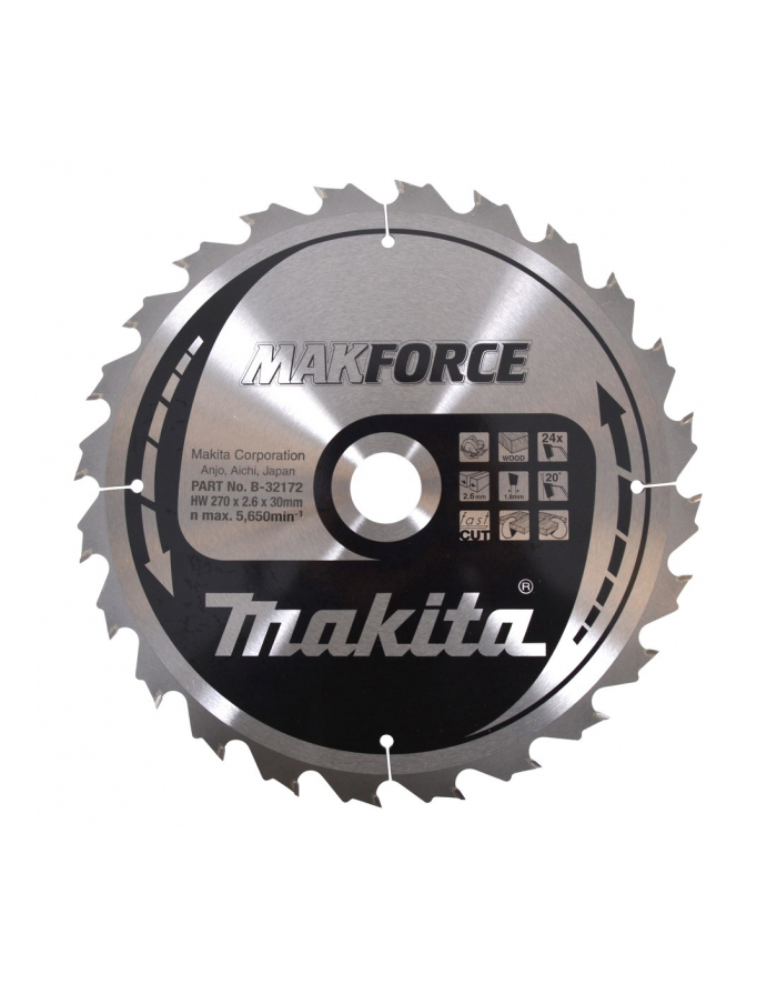 MAKITA PIŁA TARCZOWA  270x30x24z MAKFORCE DREWNO główny