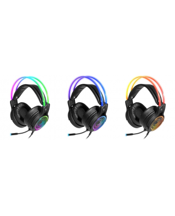 Słuchawki z mikrofonem Defender COSMO PRO 71 VIRTUAL SOUND podświetlane Gaming USB RGB + GRA