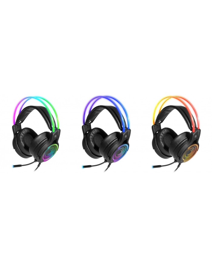 Słuchawki z mikrofonem Defender COSMO PRO 71 VIRTUAL SOUND podświetlane Gaming USB RGB + GRA główny