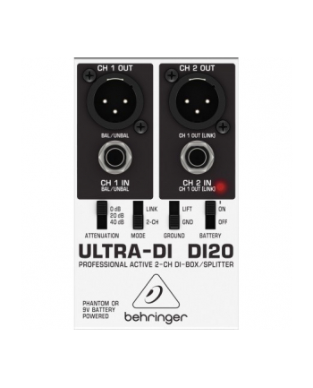 Behringer DI20 DI-box aktywny stereo