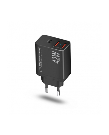 ESPERANZA ŁADOWARKA SIECIOWA 42W USB-C PD 30W / 2X USB-A 12W EZC106K